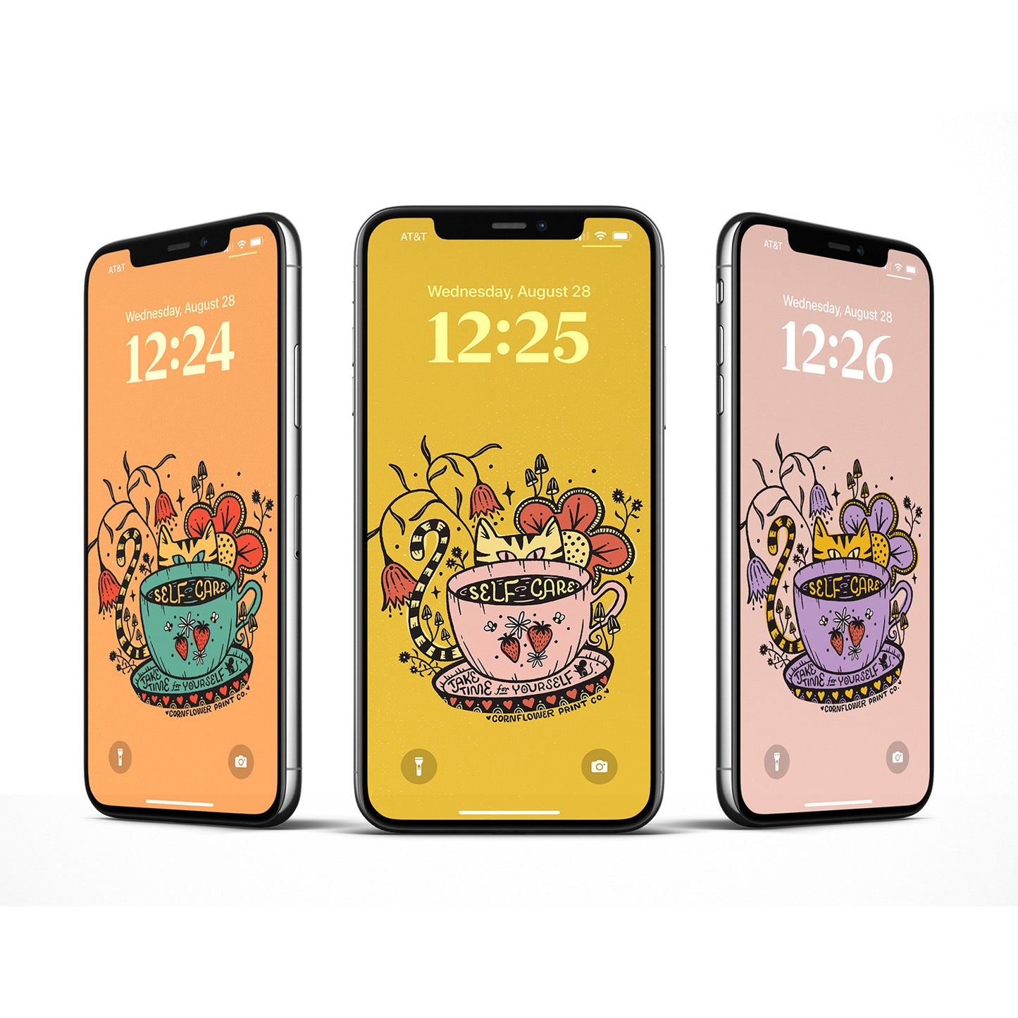 Wallpaper Bundle | Self Care Cat