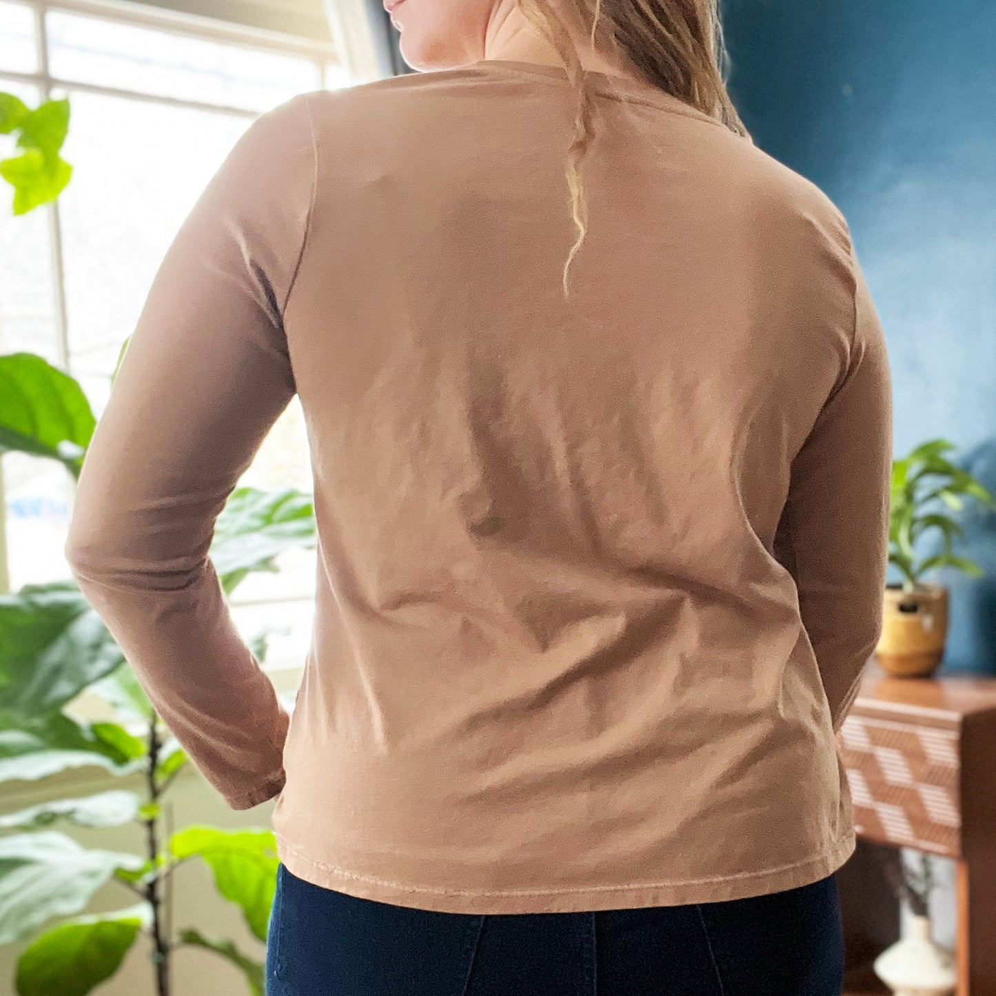 Home Sweet Indiana | Brown Long Sleeve | Large