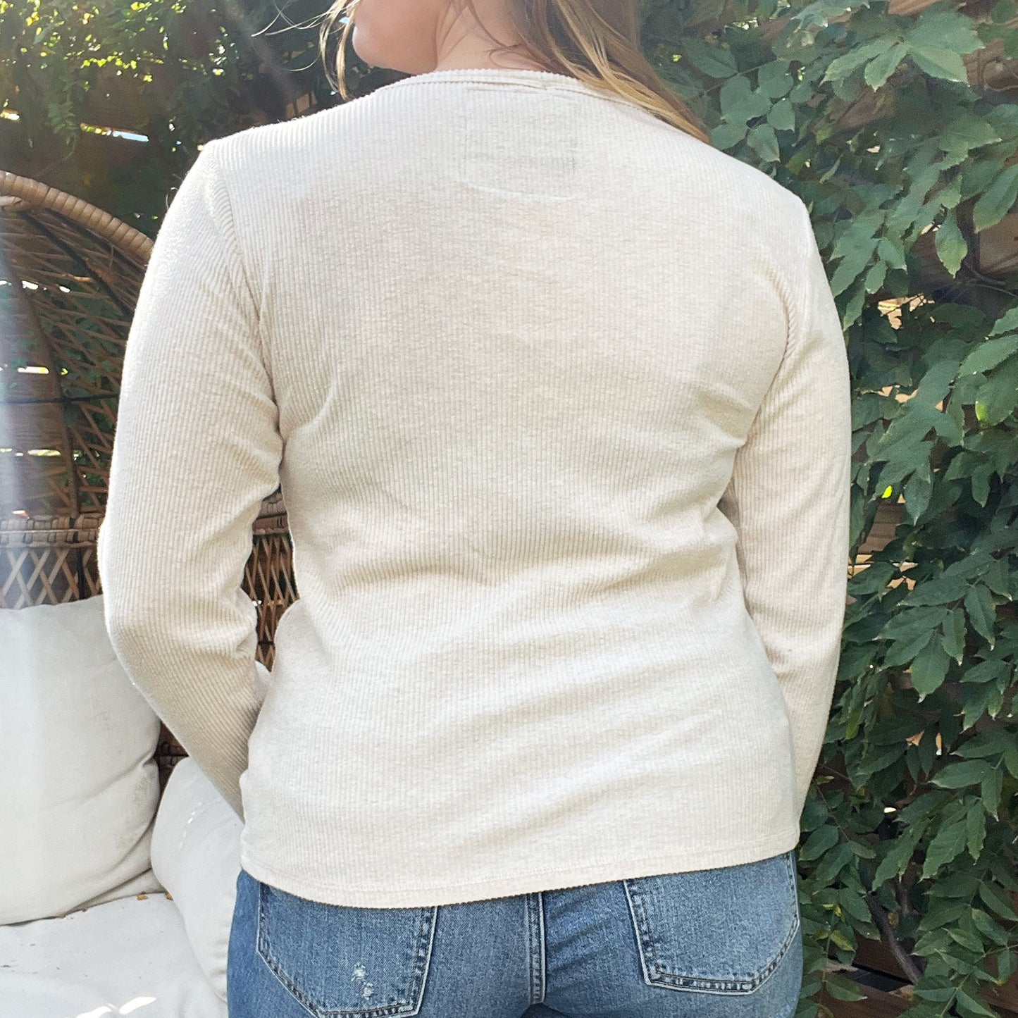 Strong Tree | Soft Cream Long Sleeve | Large