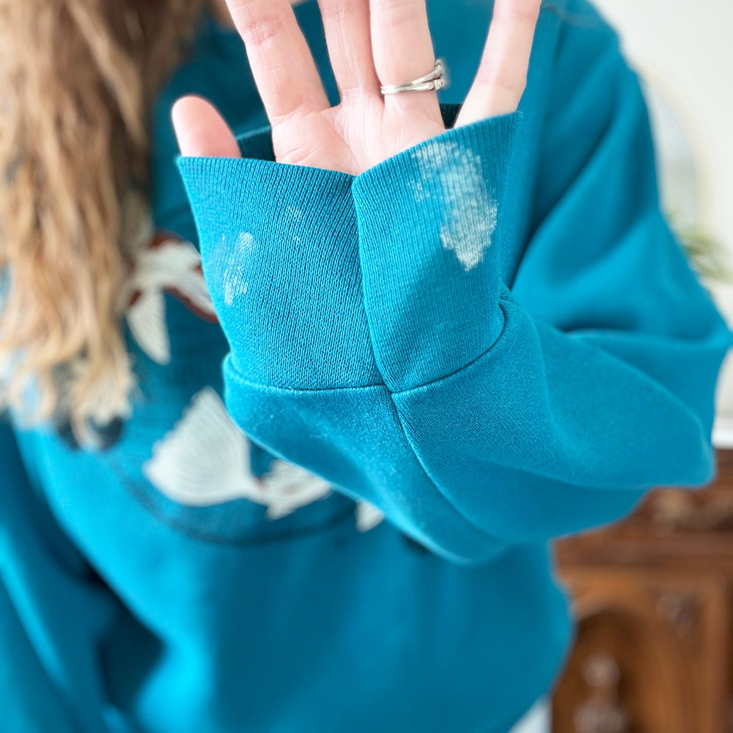 Koi Fish | Nevertheless We Persisted | Dark Blue Sweatshirt | Large