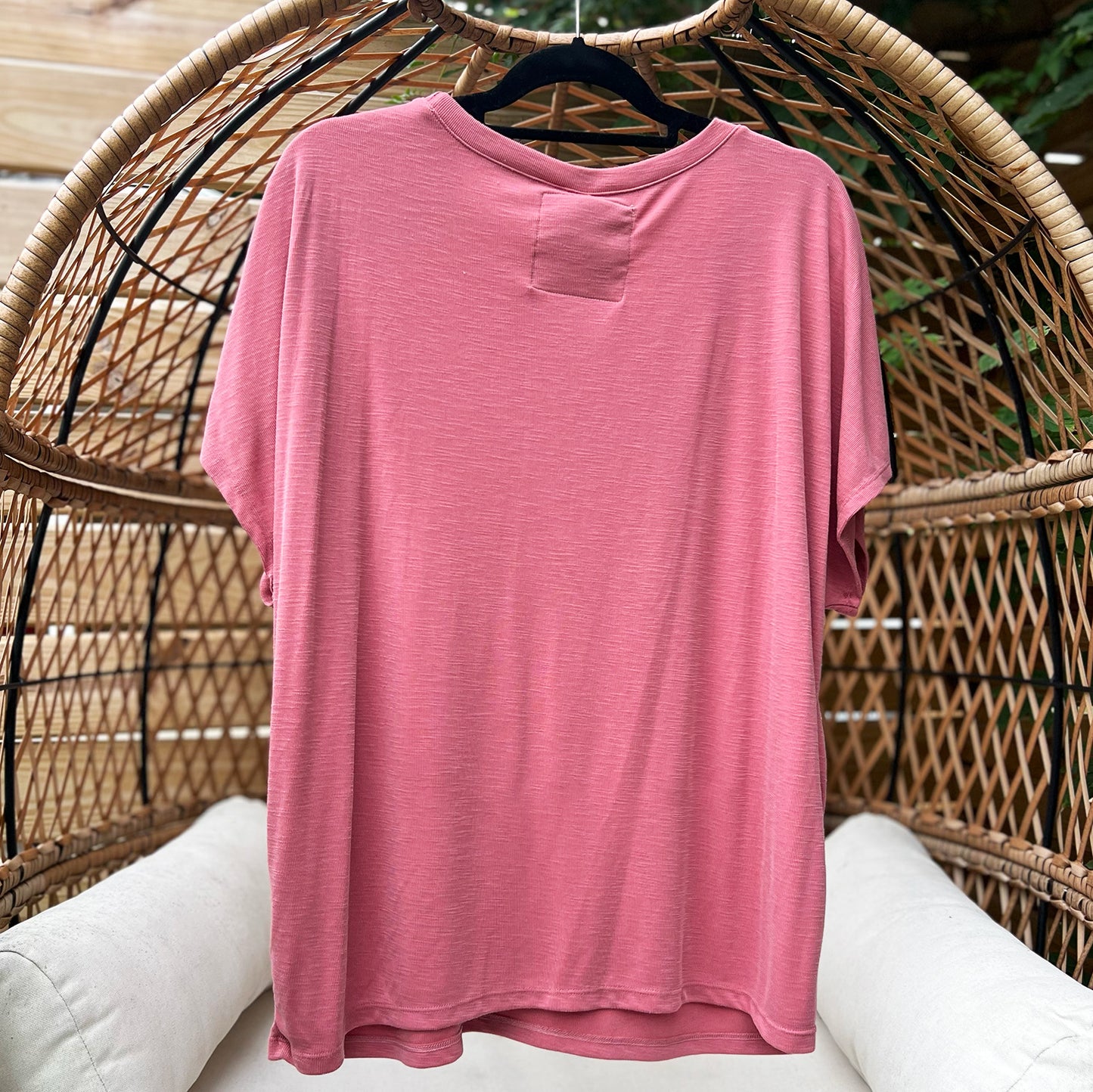Self Care Cat | Deep Pink Tee | 2X