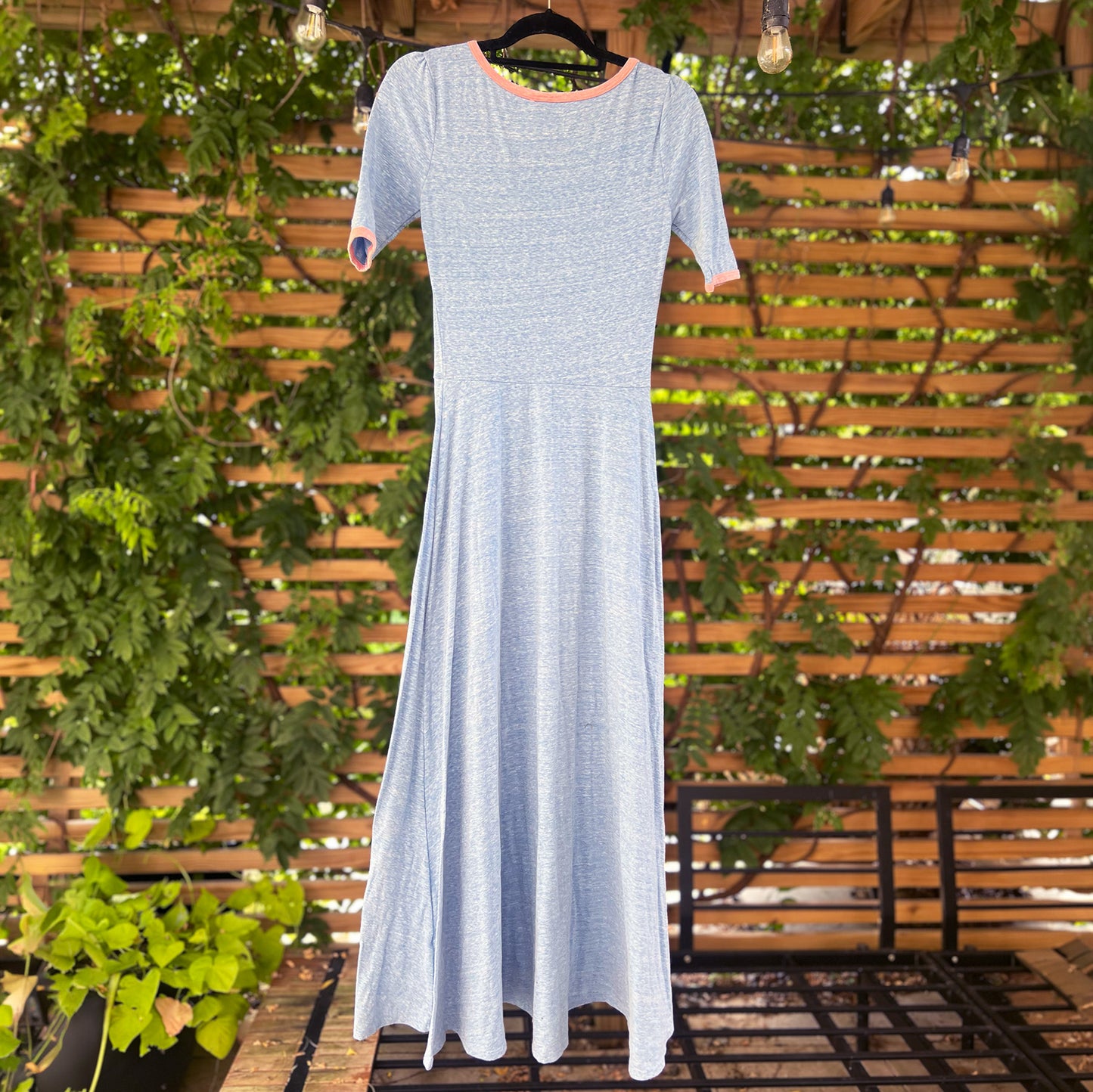 Stay Feral | Opossum | Blue Maxi Dress | Small