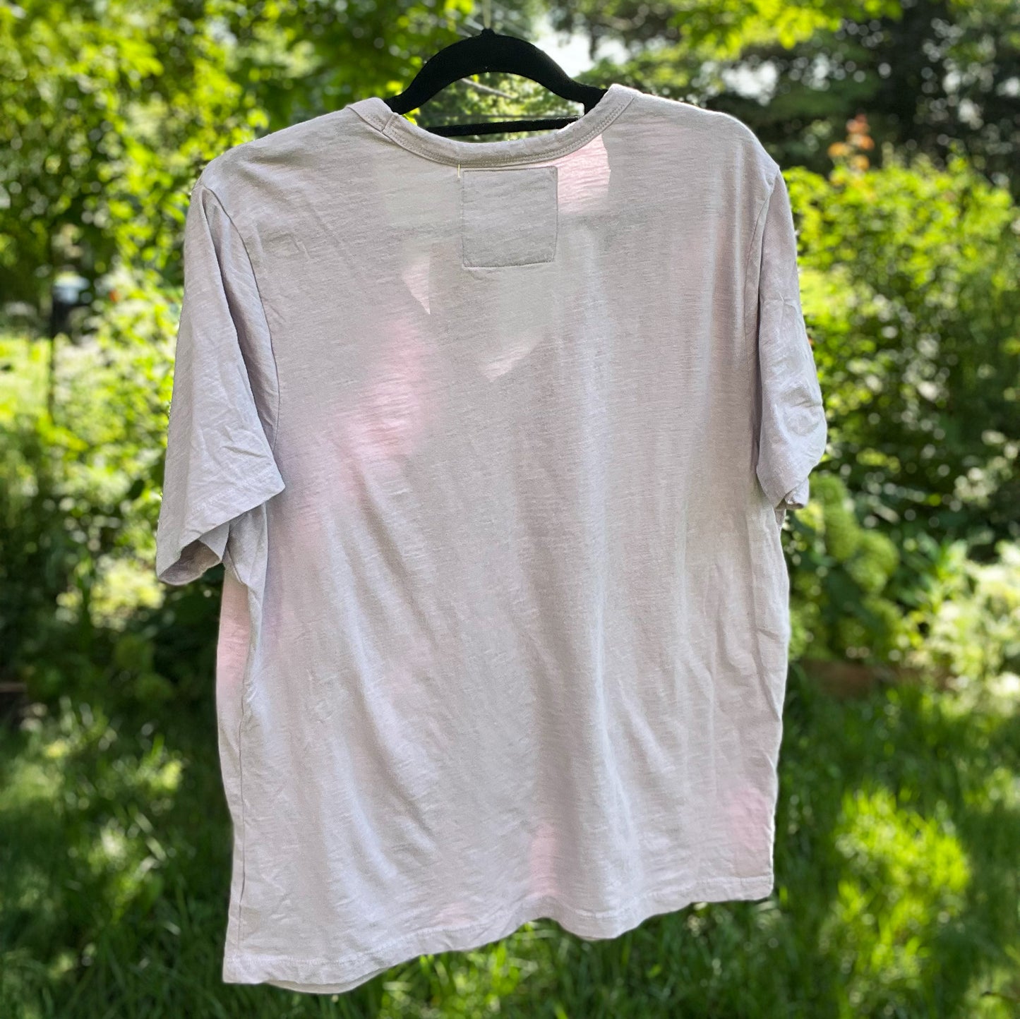 One Day at a Time | July Birth Flower | Light Purple V-Neck Tee | 2X