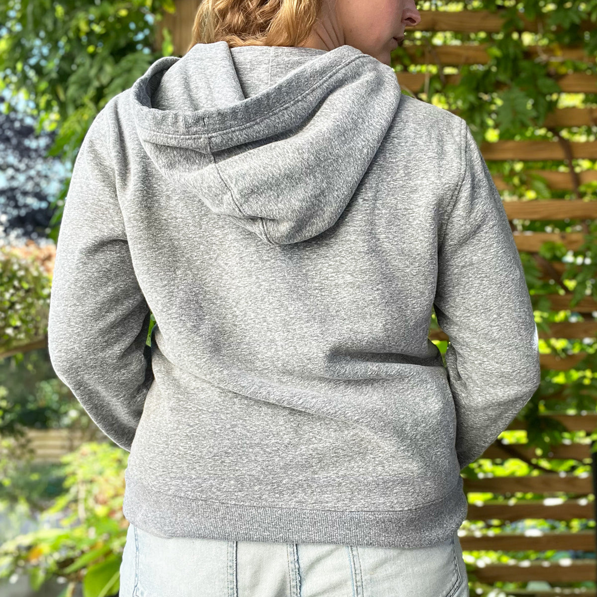 November Birth Flower | Chrysanthemum | Heather Gray Hoodie | Medium