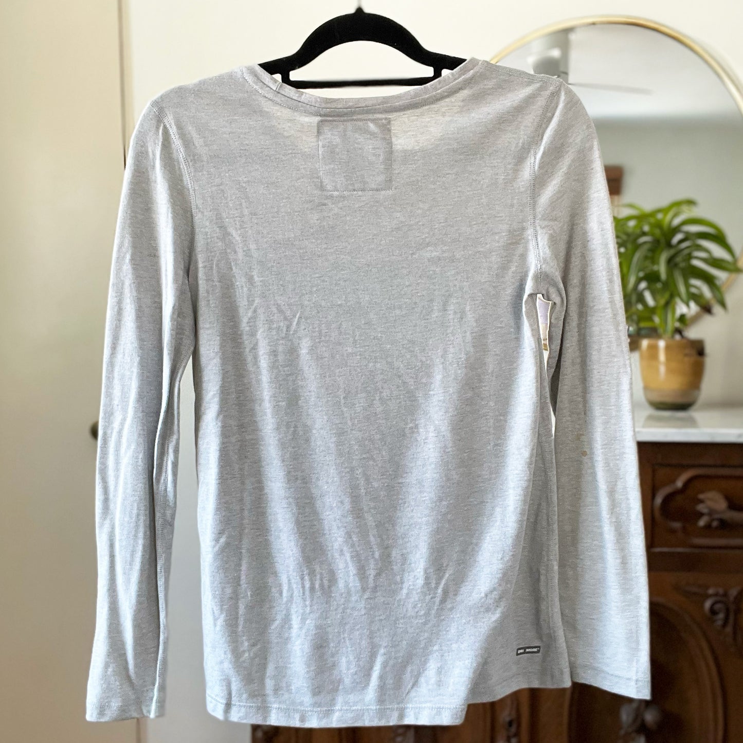 Home Sweet Indiana | Gray Long Sleeve Shirt | Small