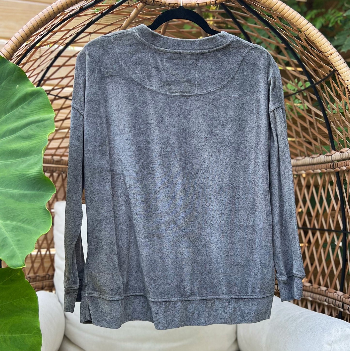 Protect Mother Nature | Gray Long Sleeve Shirt | Small