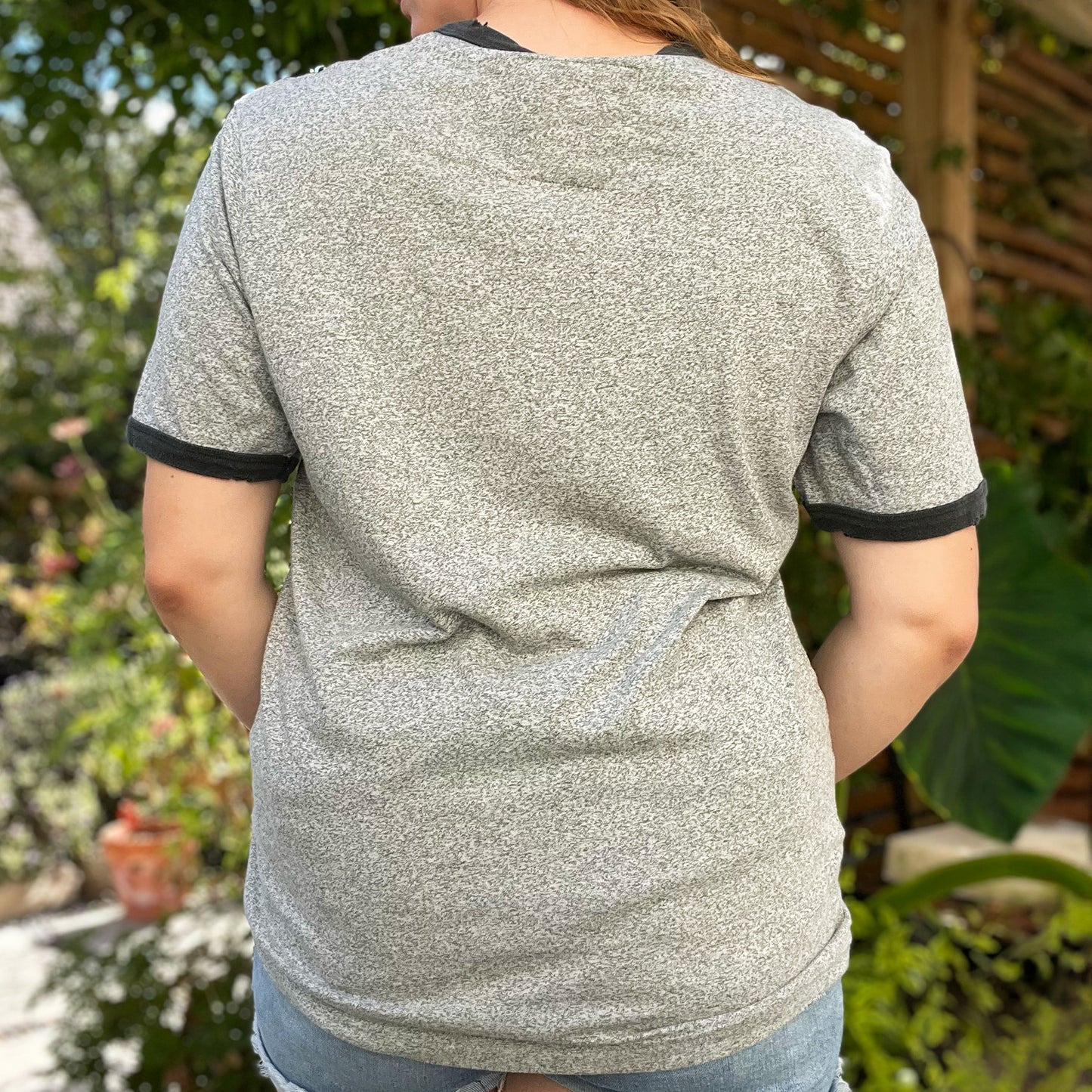 September Birth Flower | Morning Glory | Heather Green Tee | Medium