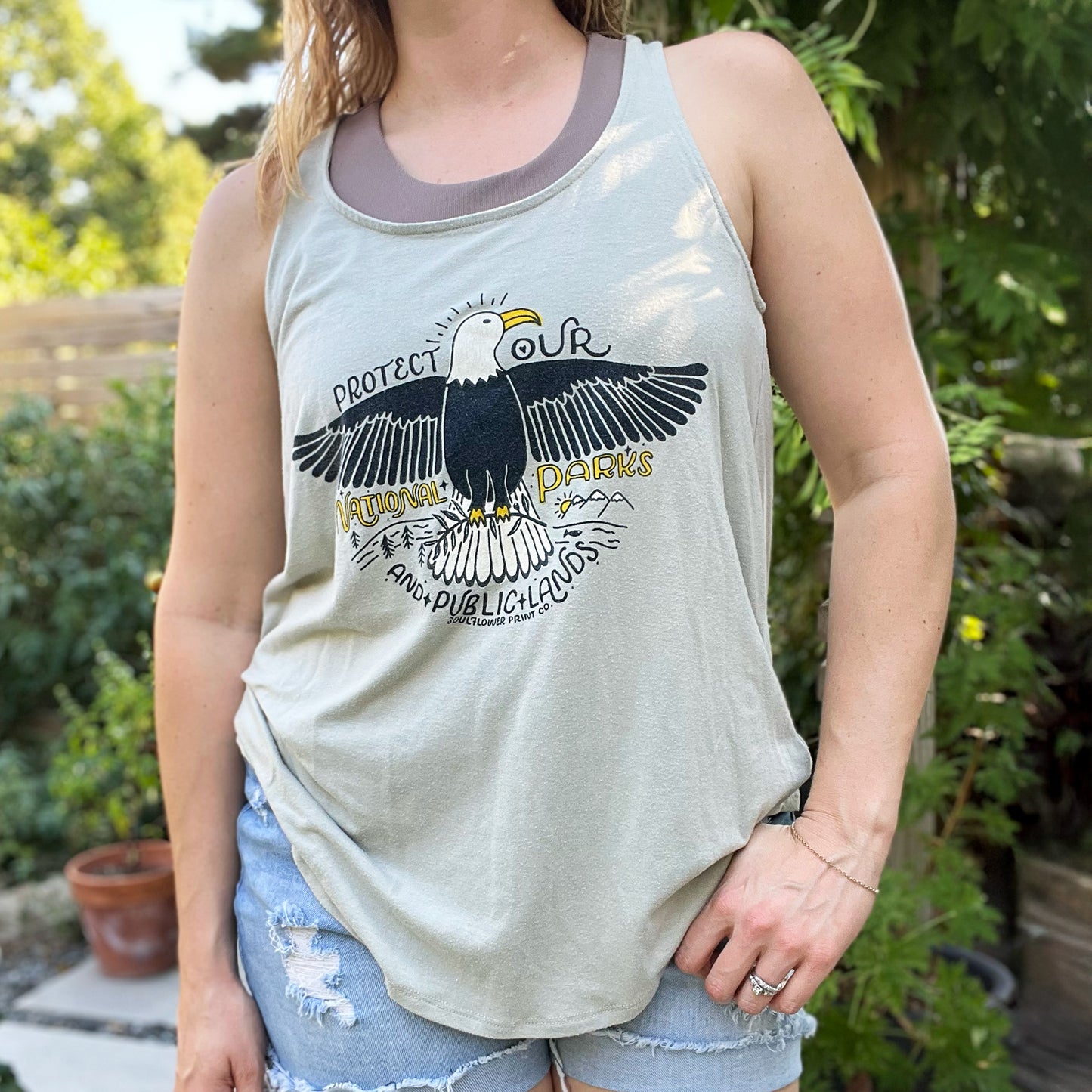 National Parks | Lt. Green Tank Top | Large