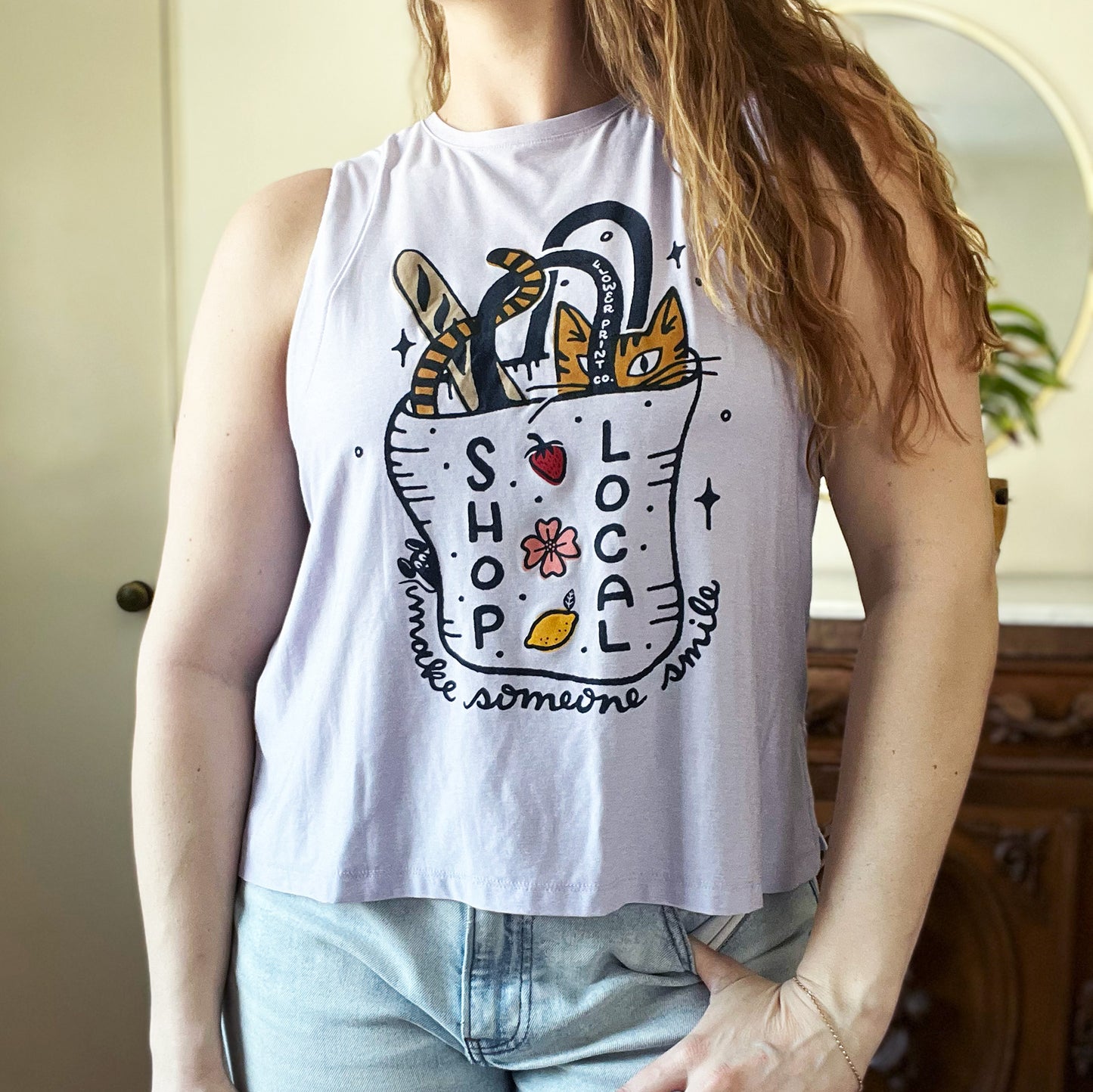 Shop Local | Light Purple Tank Top | Medium