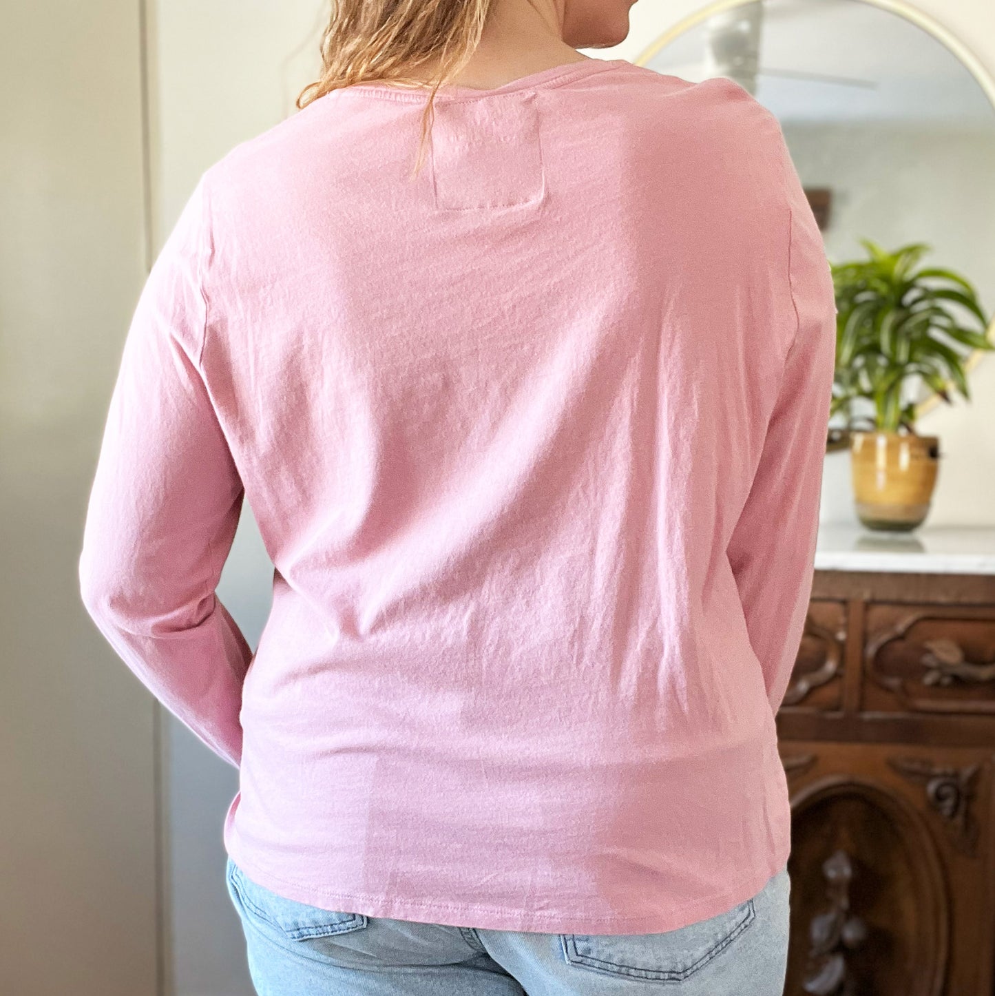 Shop Local | Pink Long Sleeve Shirt | XL