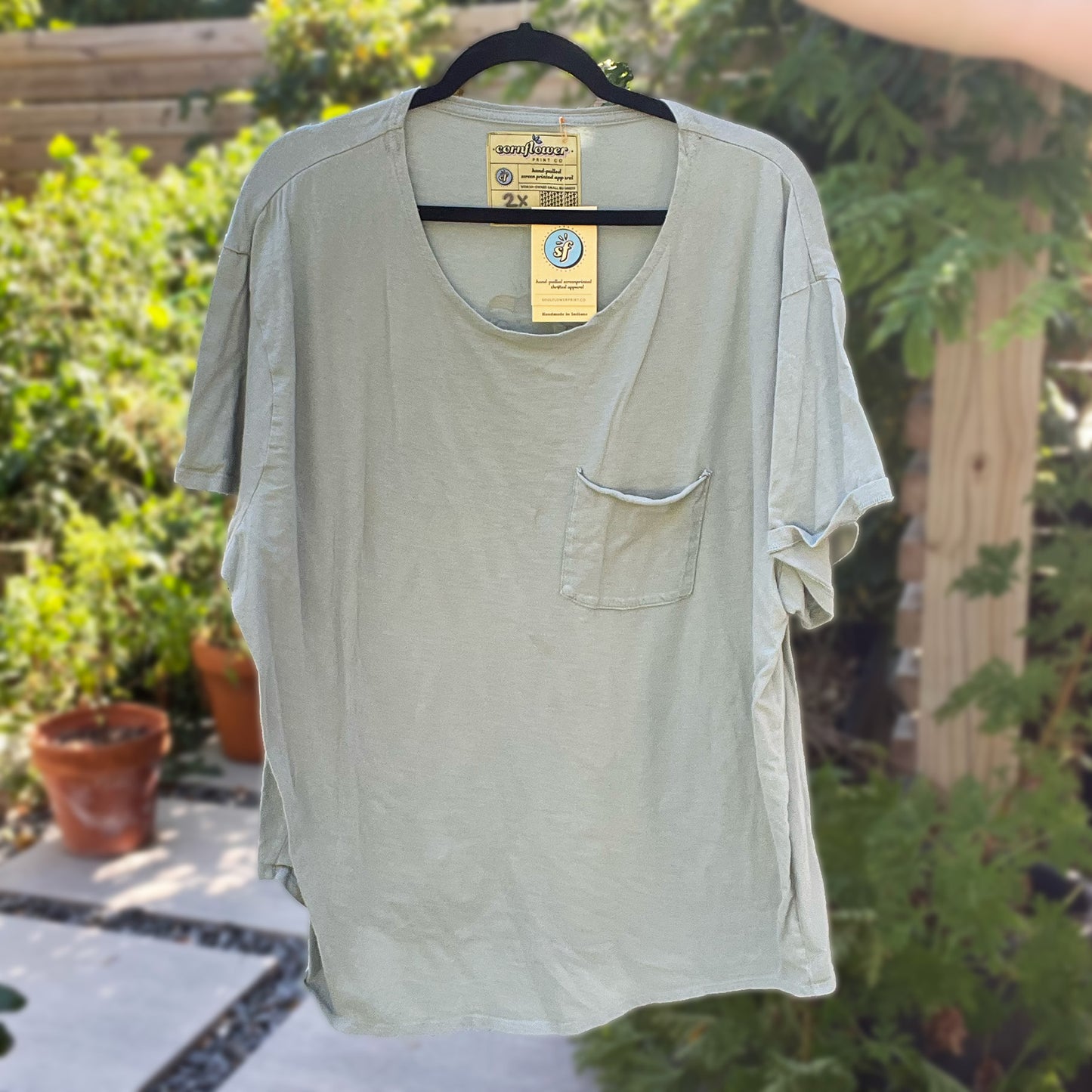 National Parks | Dusty Blue Pocket Tee | 2X