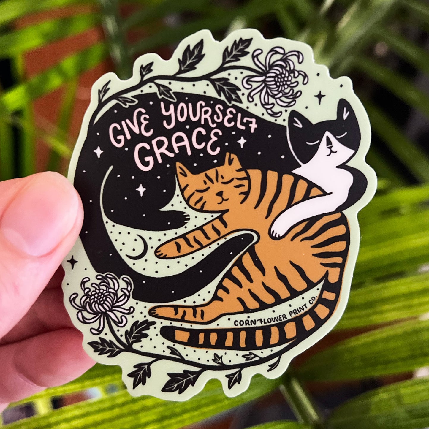 Vinyl Sticker | November Birth Flower | Chrysanthemum