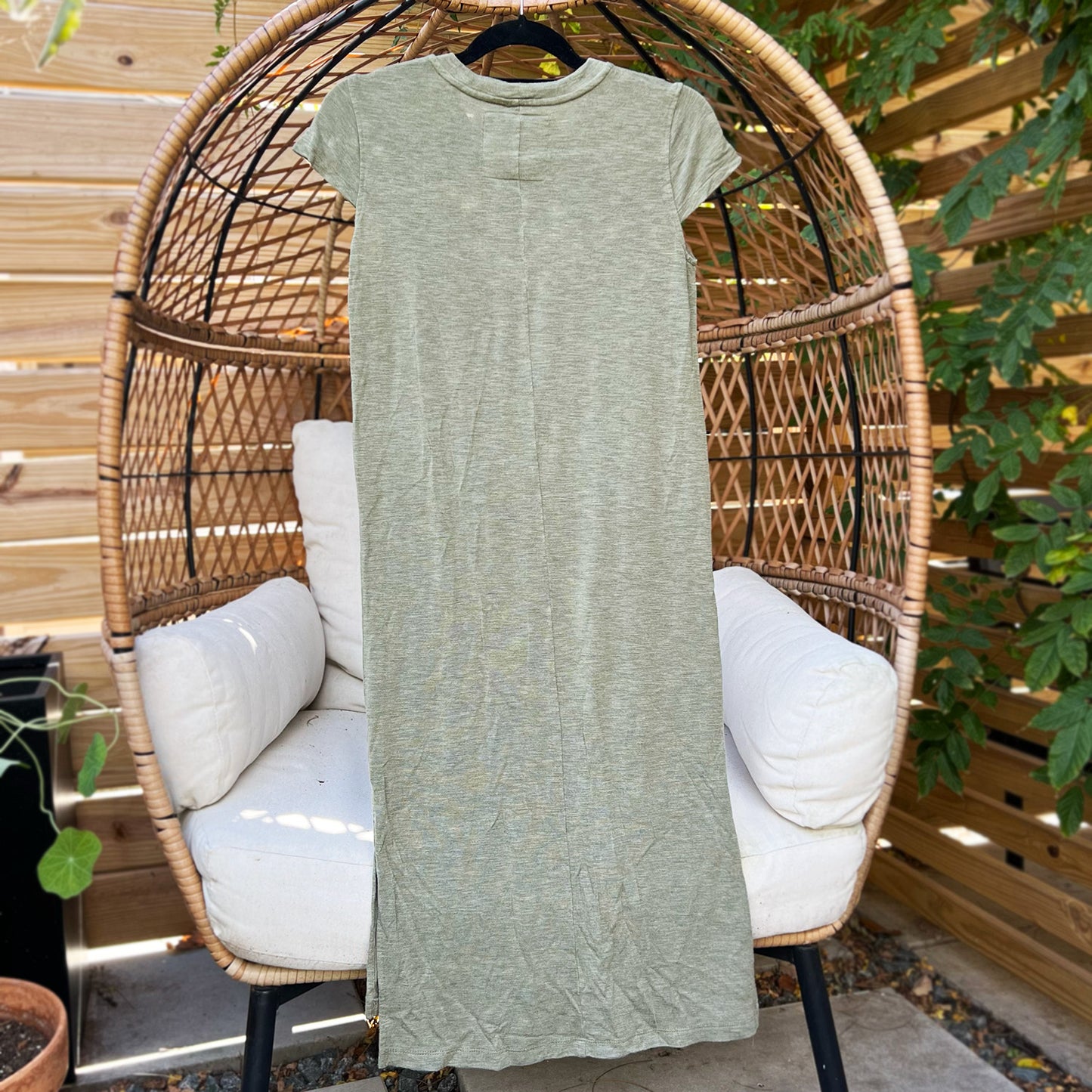 Strong Tree | Olive Green Maxi Dress | Small