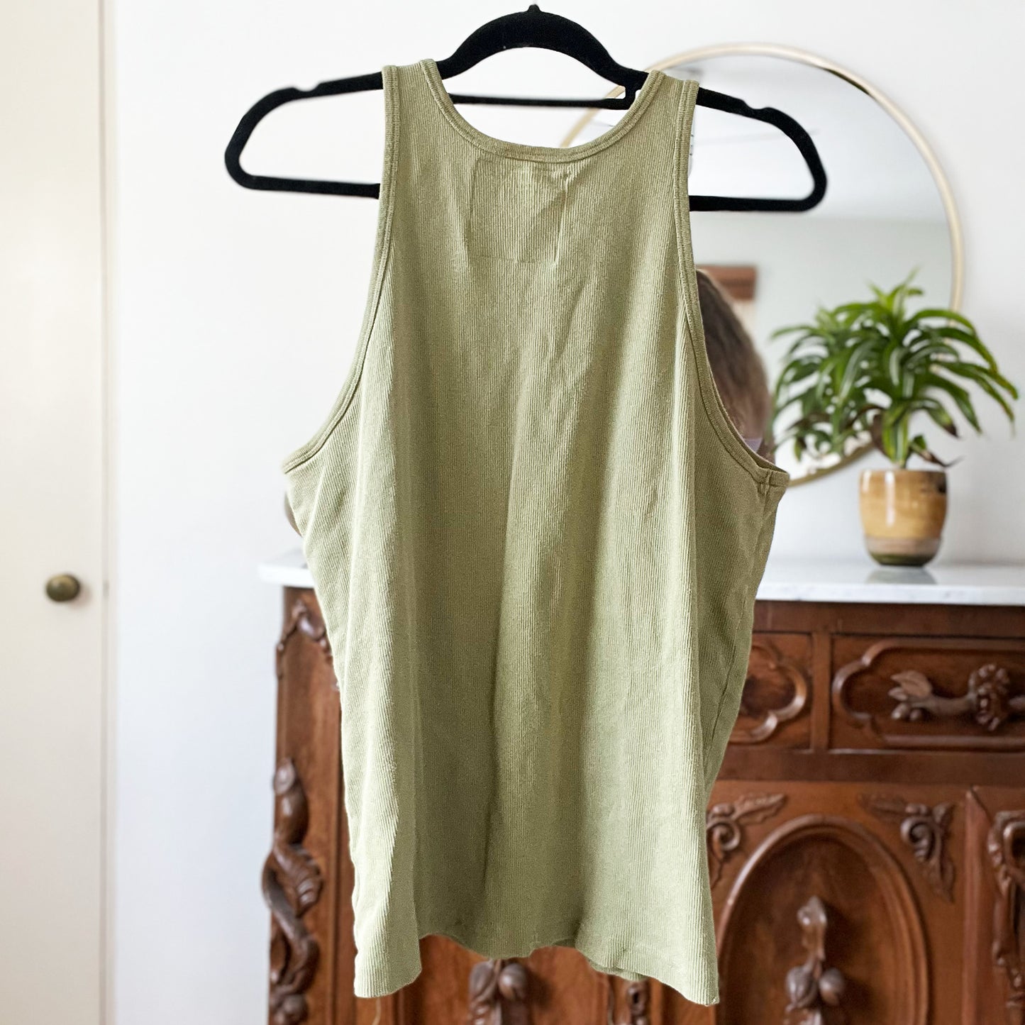 Koi Fish | Nevertheless We Persisted | Olive Green Tank Top | Large