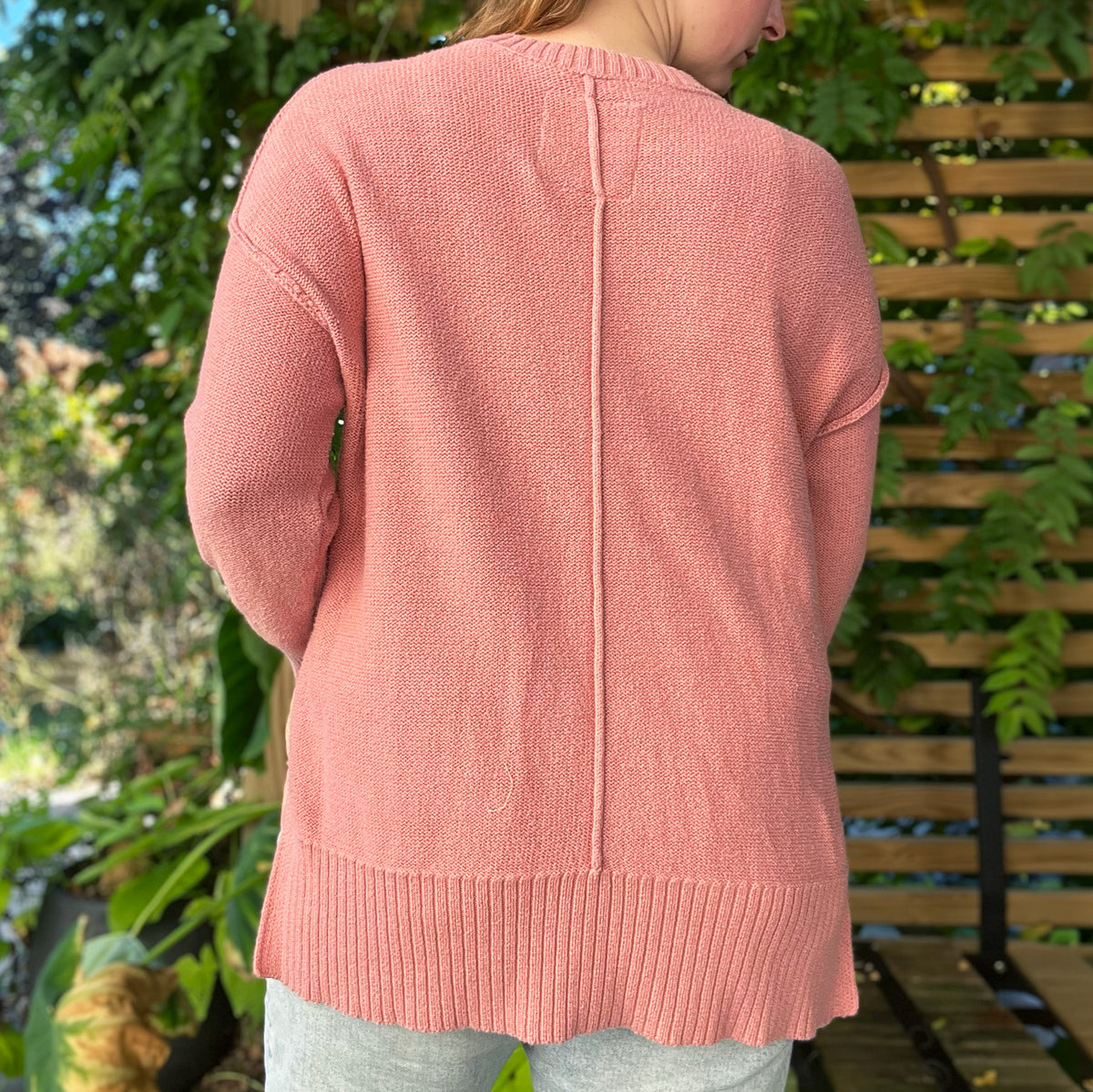 Stay Feral | Opossum | Oversized Pink Knit Sweater | Small