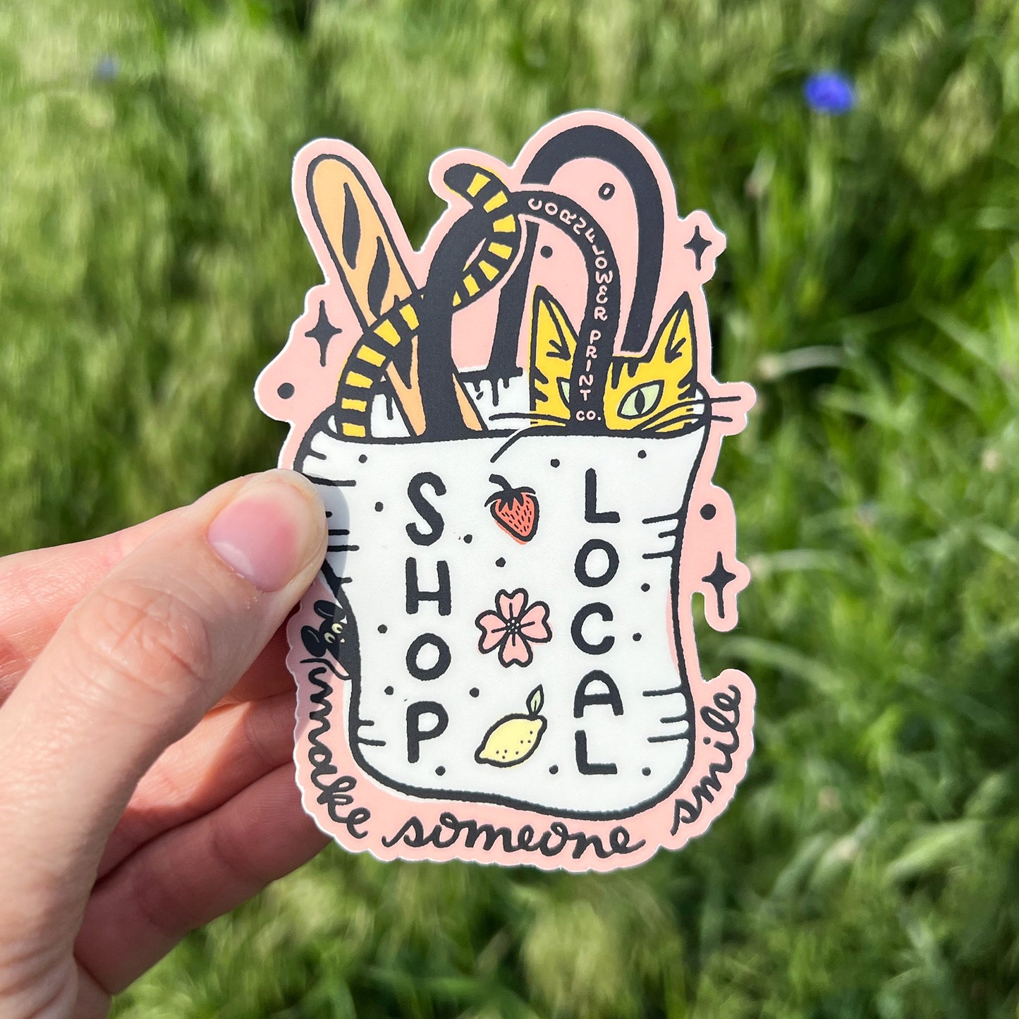 Vinyl Sticker | Shop Local Cat