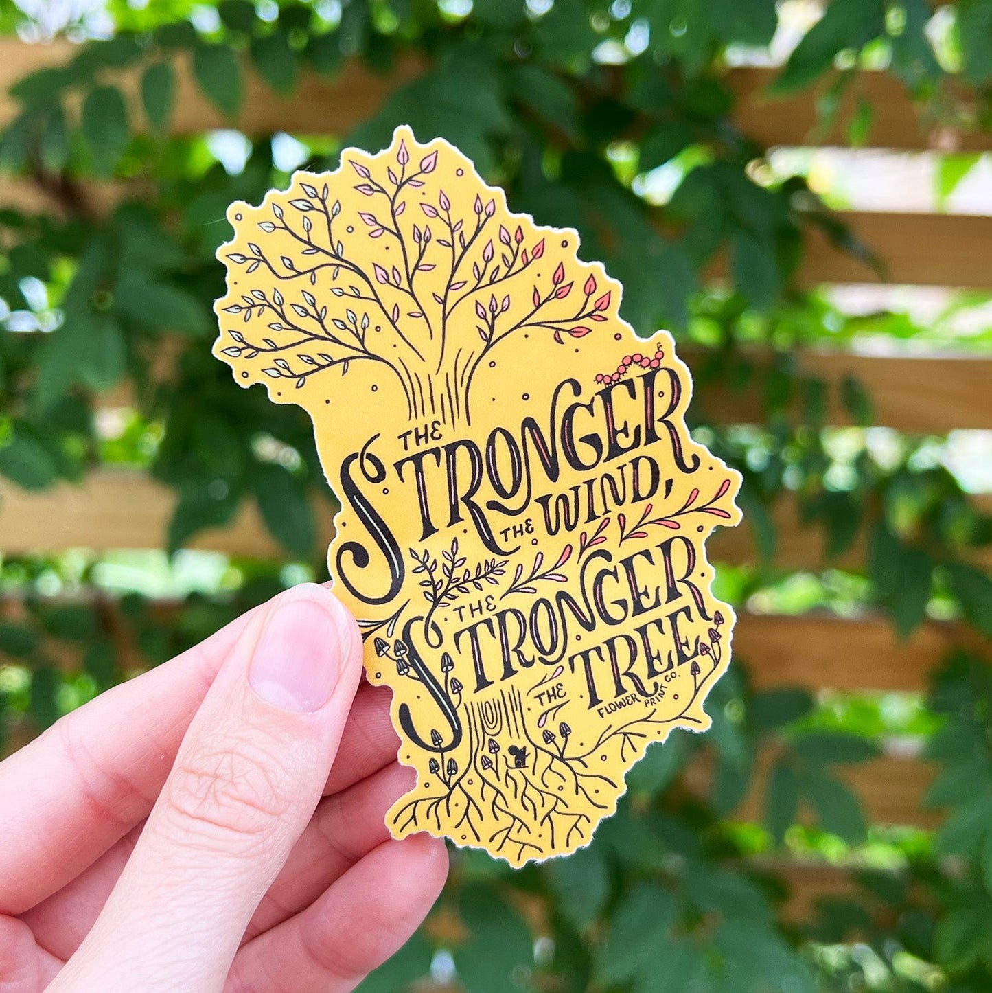 Vinyl Sticker | Strong Tree