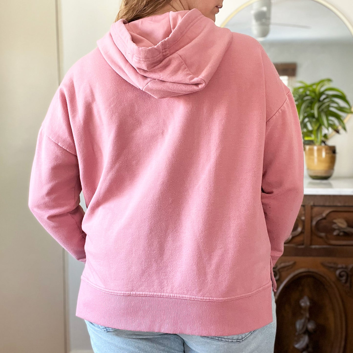 Home Sweet Indiana | Pink Sweatshirt Hoodie | Large