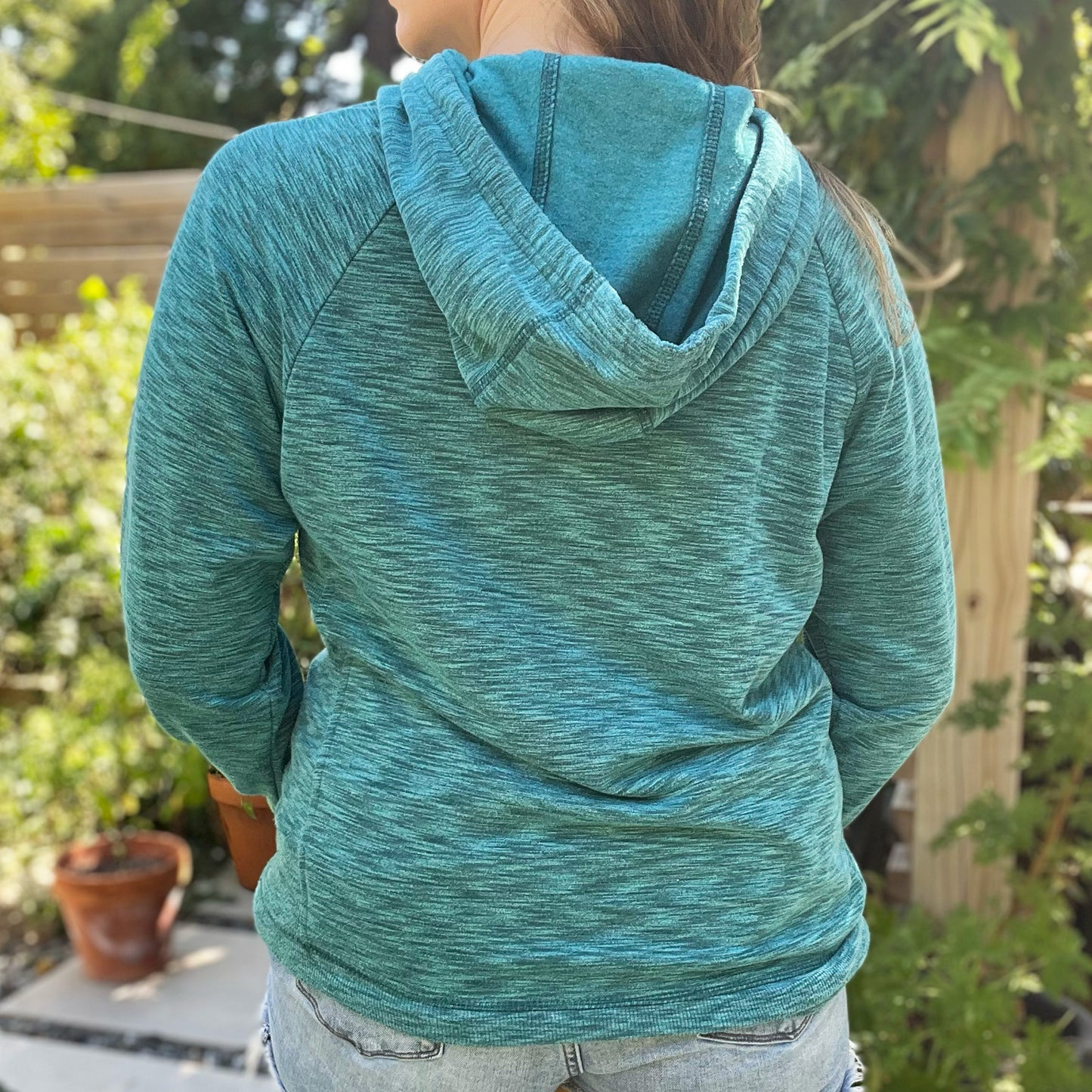 National Parks | Heather Teal Blue Hoodie | XL
