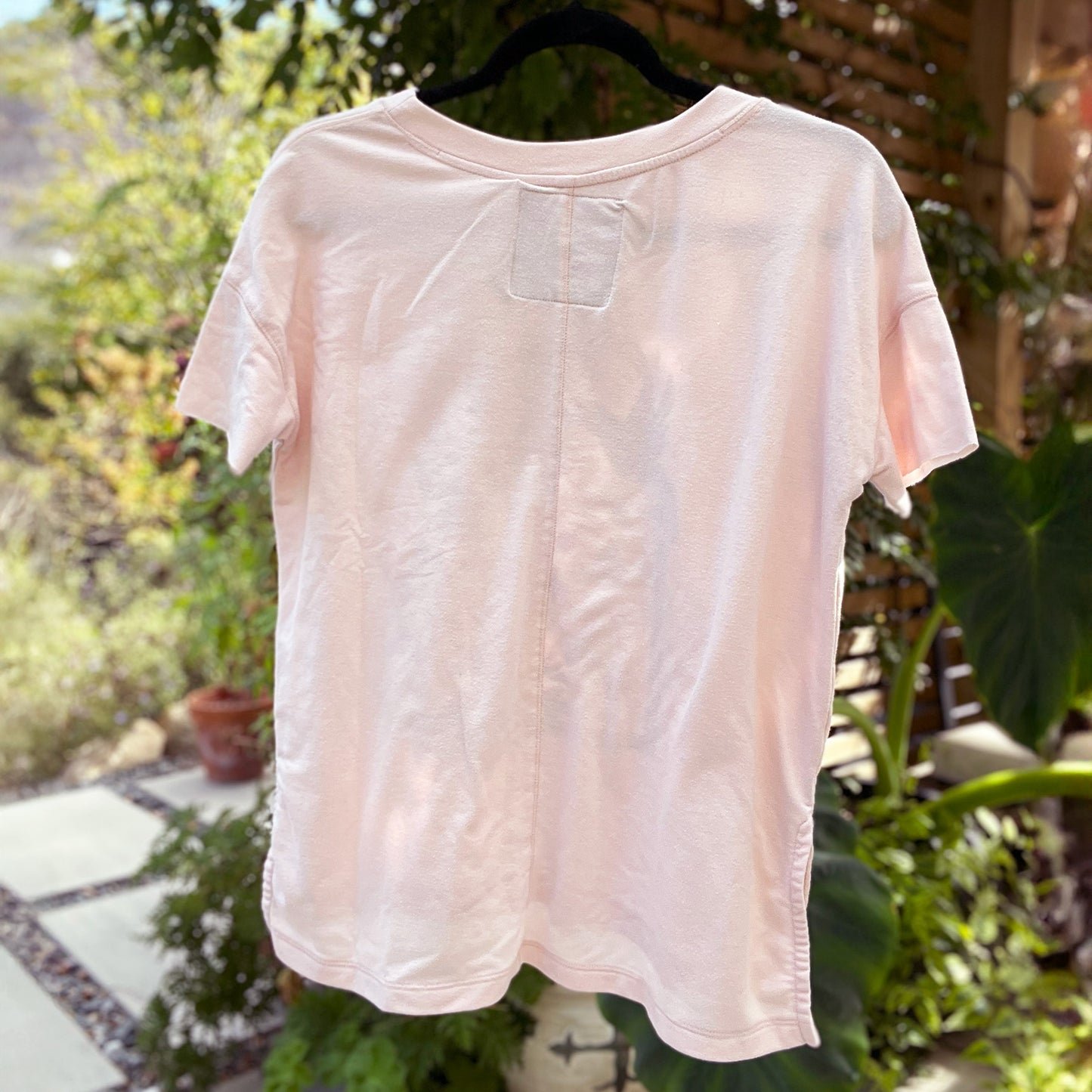 One Day at a Time | July Birth Flower | Lt. Pink Tee | XS