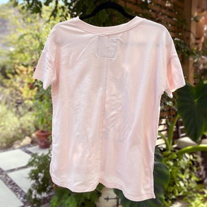 One Day at a Time | July Birth Flower | Lt. Pink Tee | XS