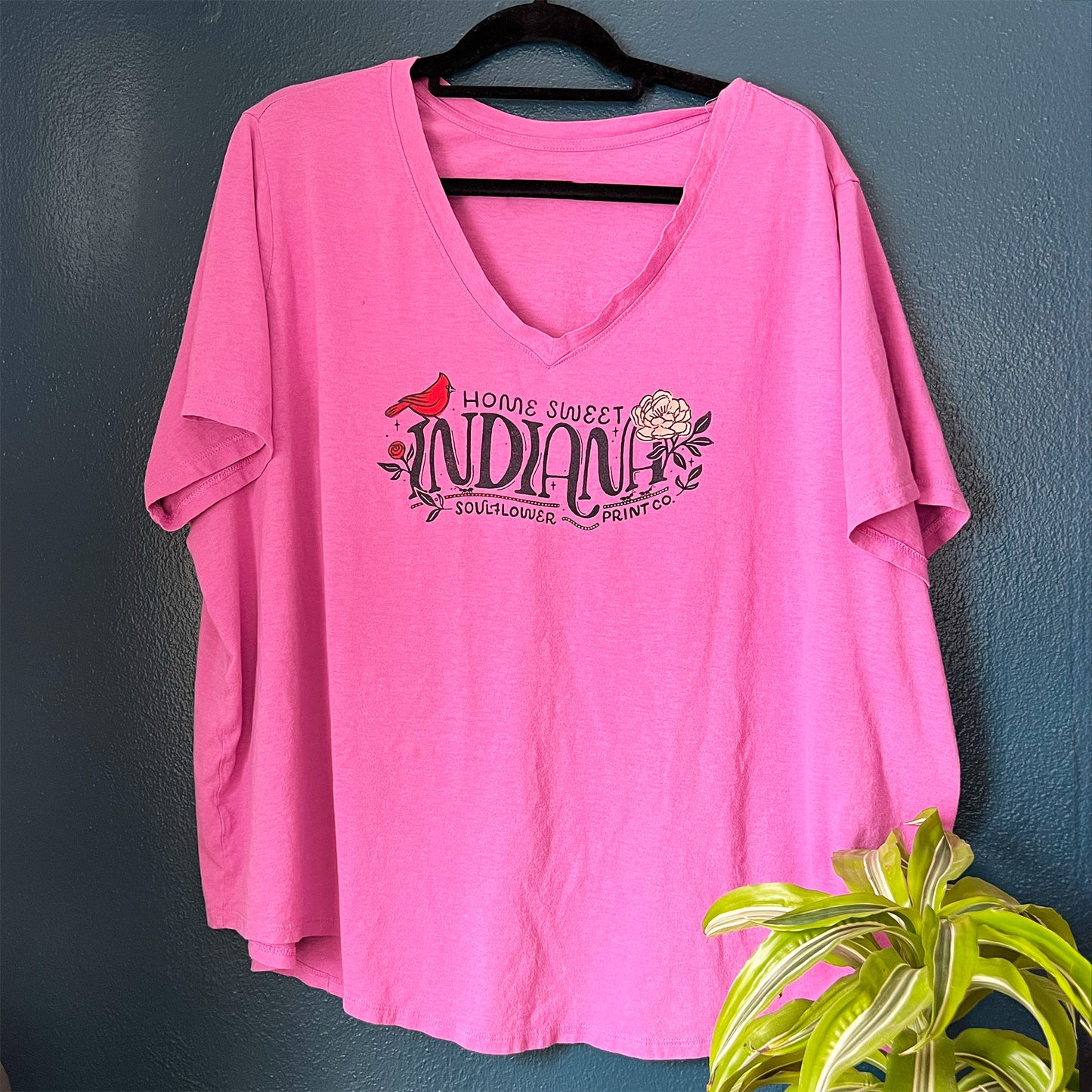 Home Sweet Indiana | Pink Tee | 4X