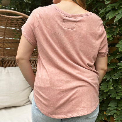 Self Care Cat | Dusty Pink Tee | 2X