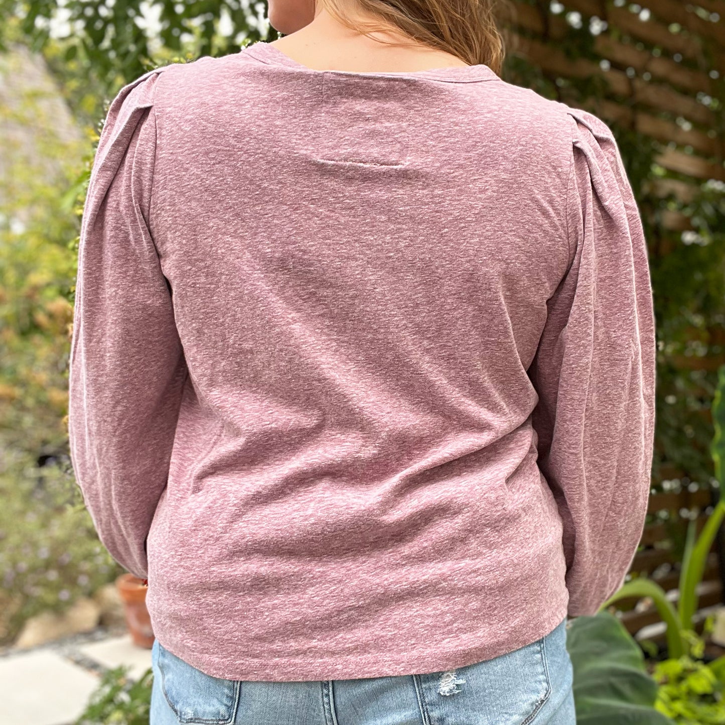 Seek Hope | August Birth Flower | Heather Pink 3/4 Sleeve Shirt | Large