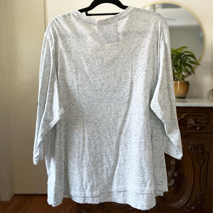 Home Sweet Indiana | Light Blue Heather 3/4 Sleeve | 3X