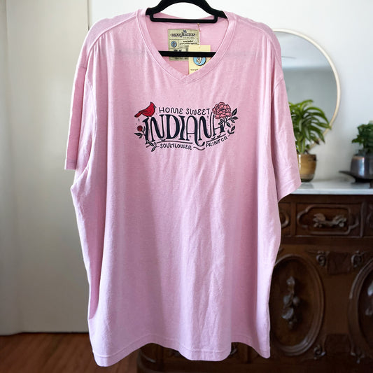 Home Sweet Indiana | Pink Tee | 3X