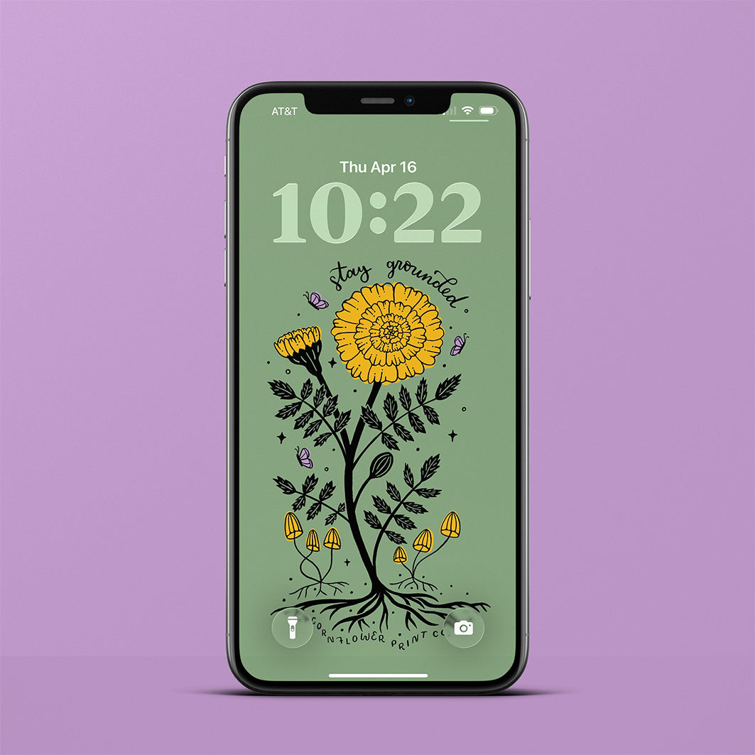 Wallpaper Bundle | October Birth Flower | Marigold