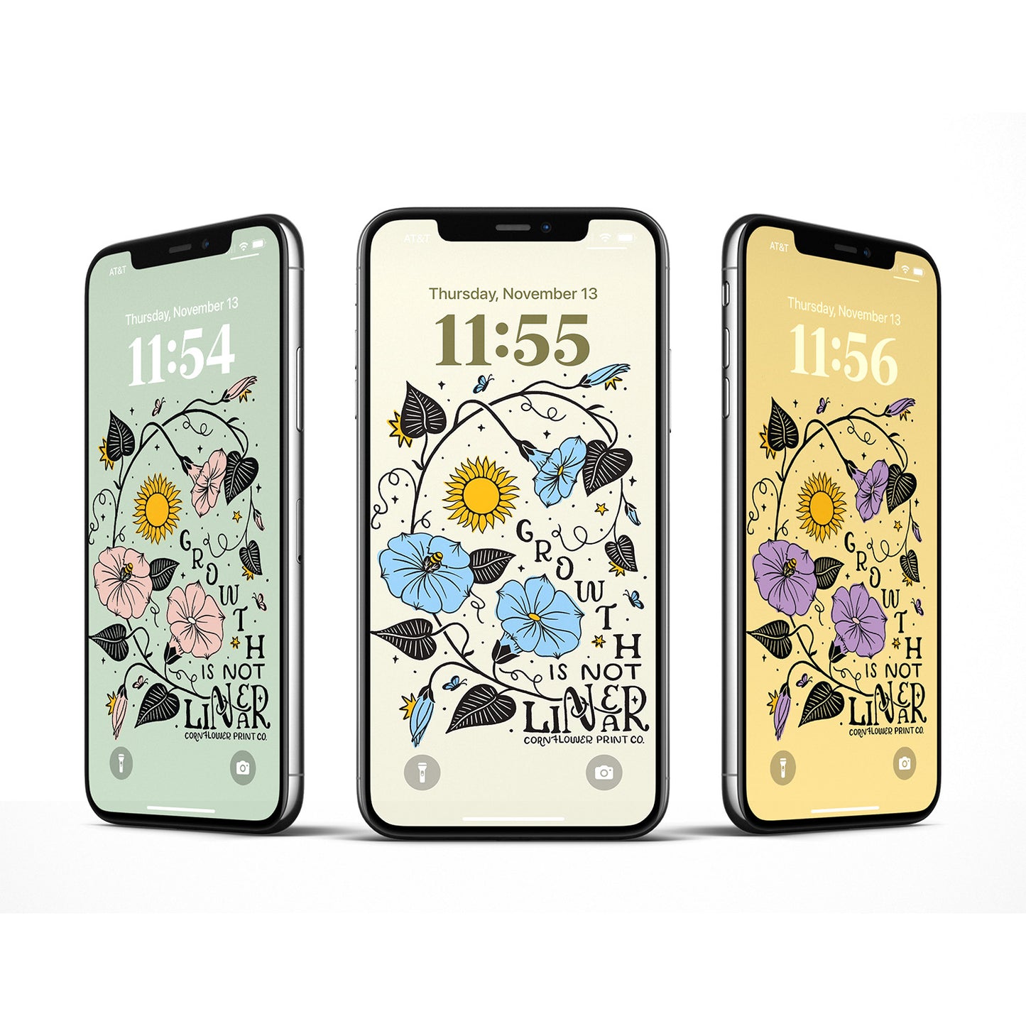 Wallpaper Bundle | September Birth Flower | Morning Glory