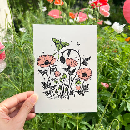 Postcard | August Birth Flower | Poppies