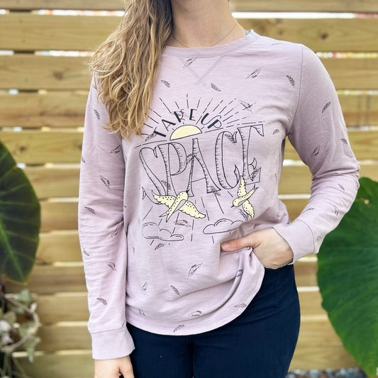 Take Up Space | Pink/Purple Long Sleeve | Large.