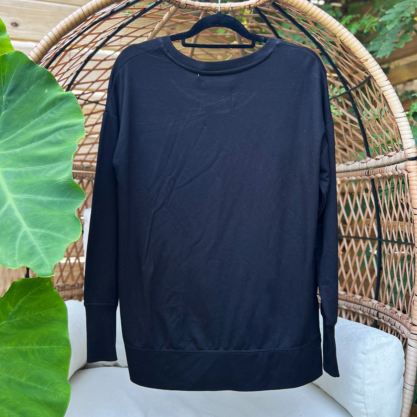 Grow & Evolve | Black Long Sleeve with Thumbholes | Small
