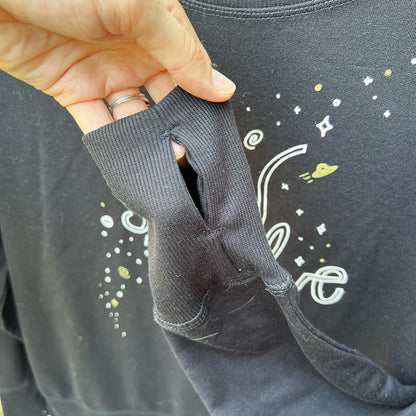 Grow & Evolve | Black Long Sleeve with Thumbholes | Small