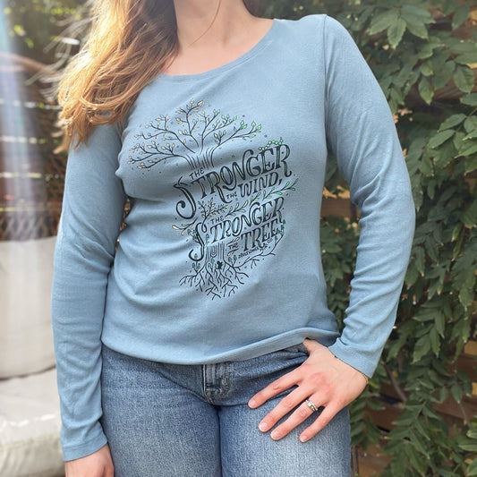 Strong Tree | Blue Long Sleeve | Large