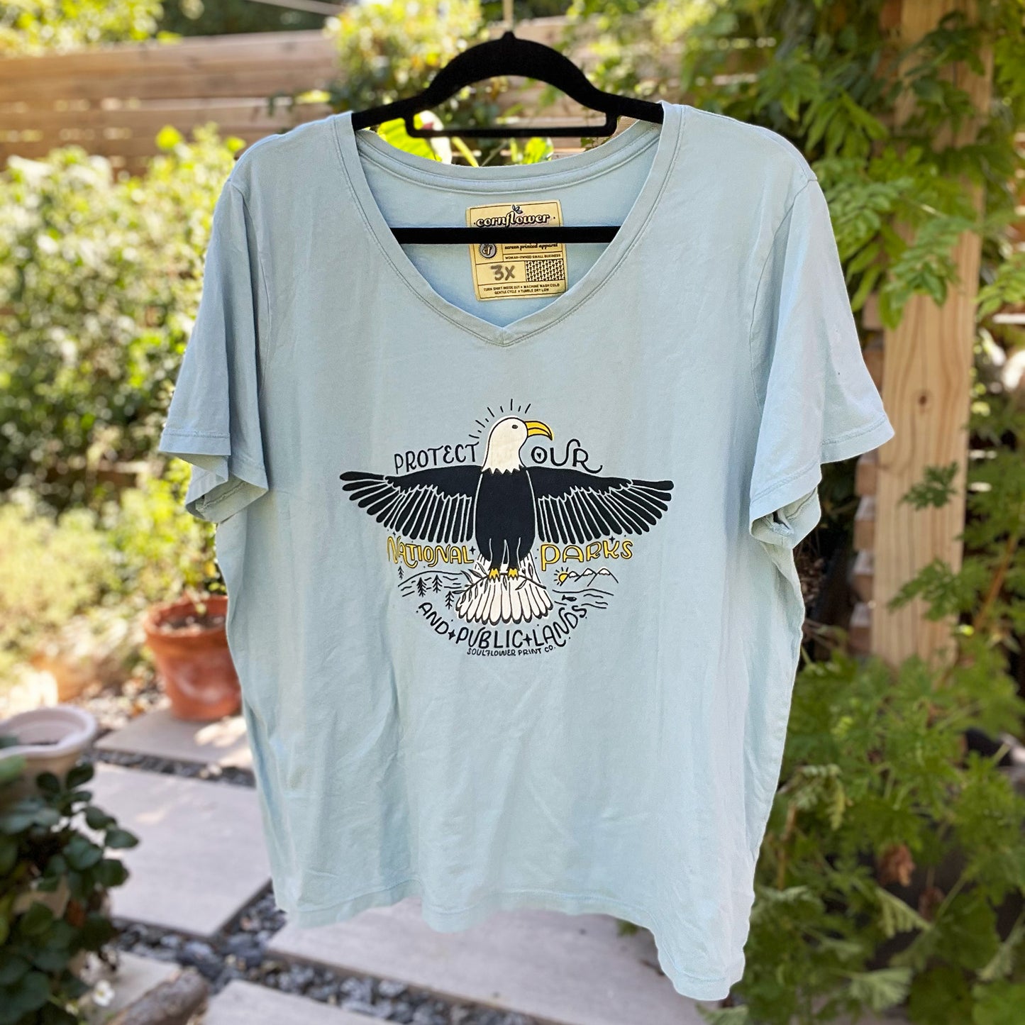 National Parks | Blue V-Neck Tee | 3X