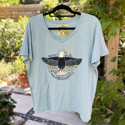 National Parks | Blue V-Neck Tee | 3X