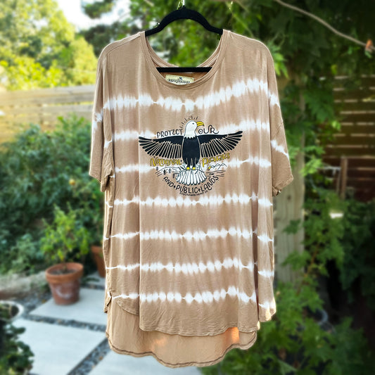 National Parks | Brown Tiedye Shirt | 3X