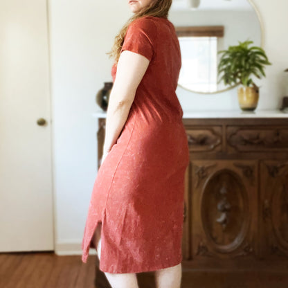 October Birth Flower | Marigold | Orange Maxi Dress | Large