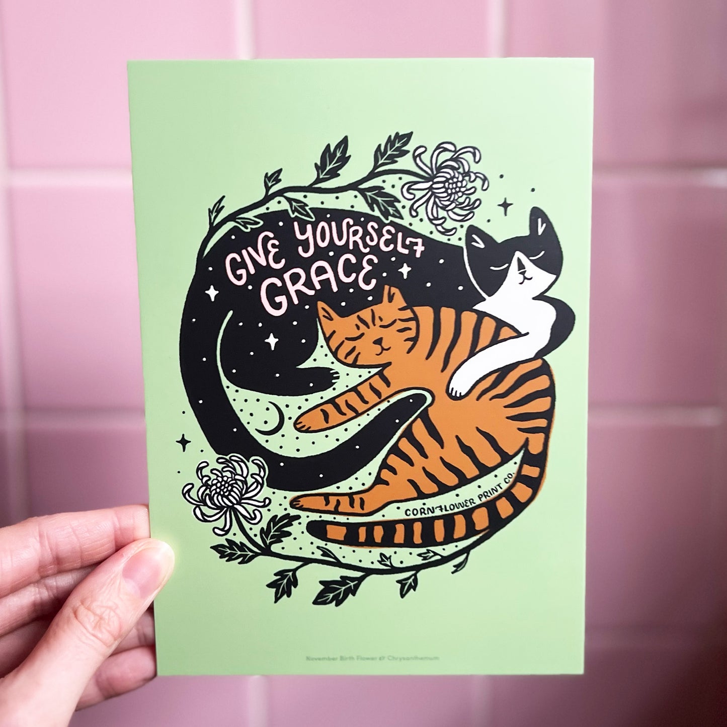 Postcard | November Birth Flower | Chrysanthemum