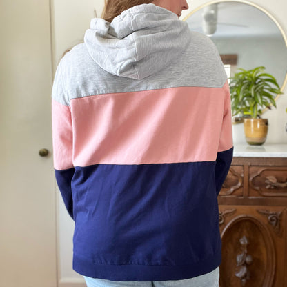 Home Sweet Indiana | Color Block Sweatshirt Hoodie | XL