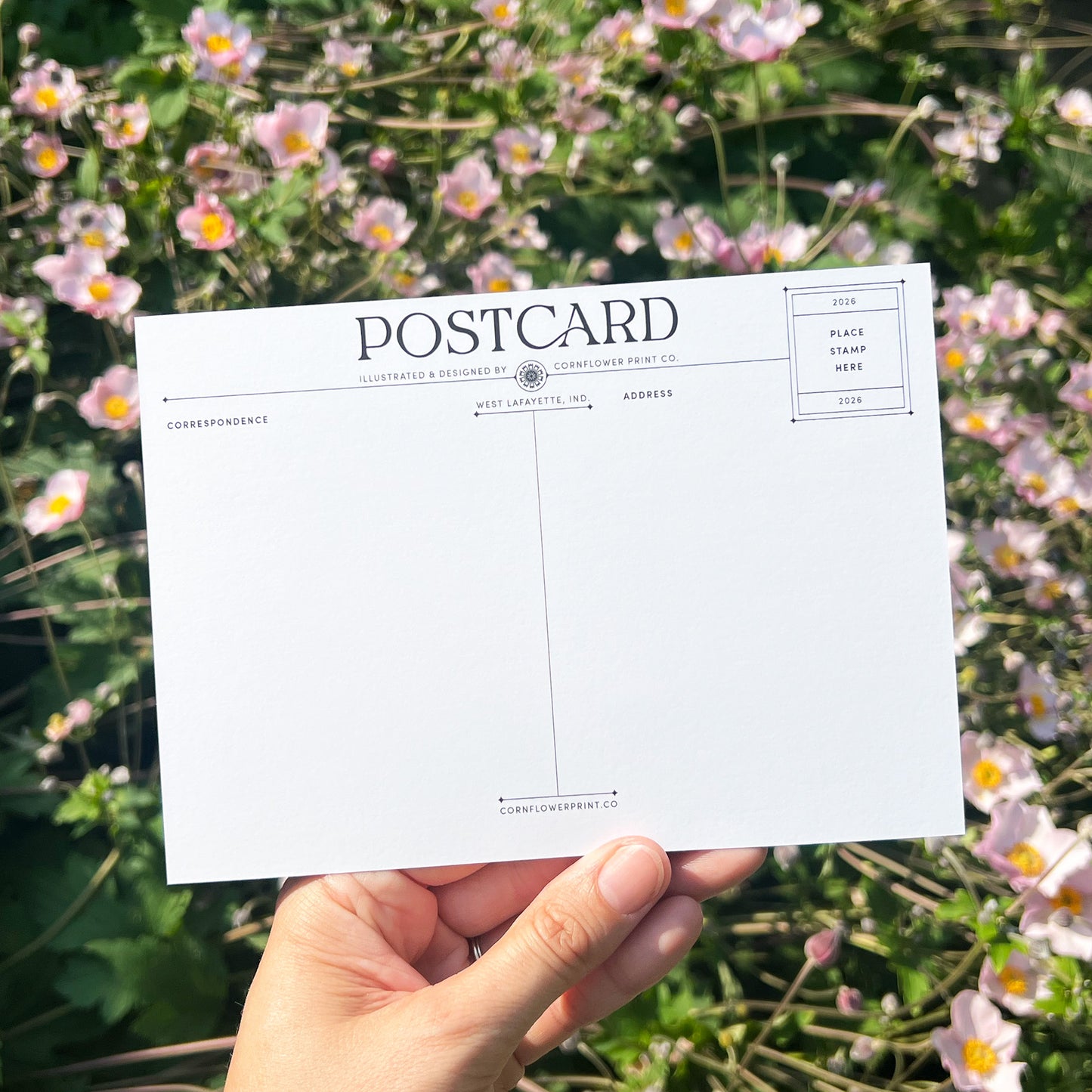 Postcard | All is Well | Sunflower & Butterflies