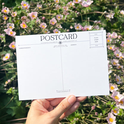 Postcard | All is Well | Sunflower & Butterflies