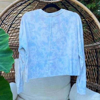 Take Up Space | Light Blue/Purple Tiedye Long Sleeve | Small