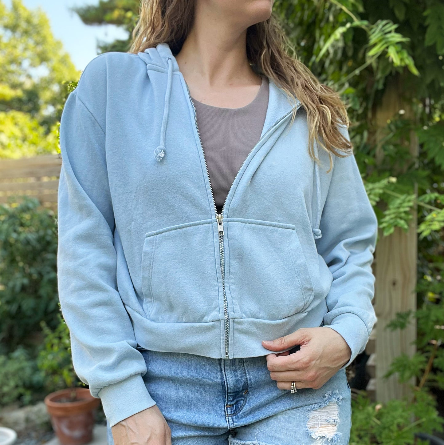 National Parks | Lt. Blue Zip-Up Jacket | Large