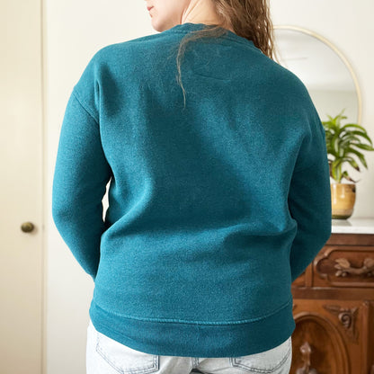 Koi Fish | Nevertheless We Persisted | Dark Blue Sweatshirt with Kangaroo Pocket | Medium