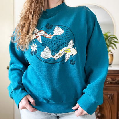 Koi Fish | Nevertheless We Persisted | Dark Blue Sweatshirt | Large