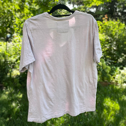 One Day at a Time | July Birth Flower | Light Purple V-Neck Tee | 2X